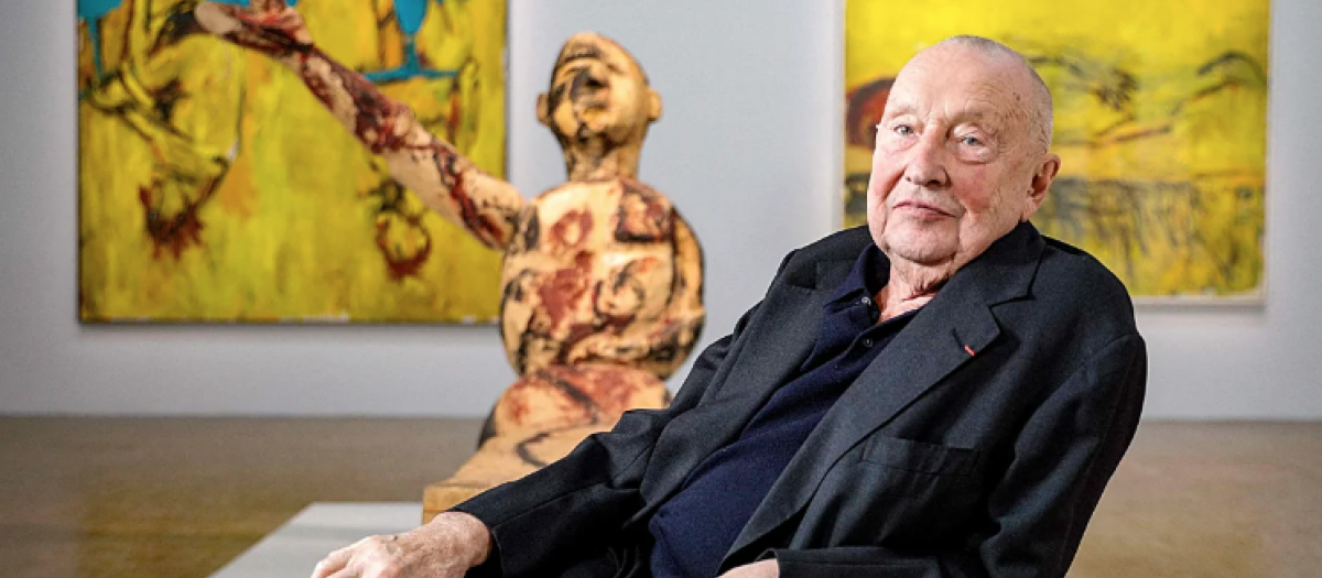 El pintor Georg Baselitz, en el Pompidou