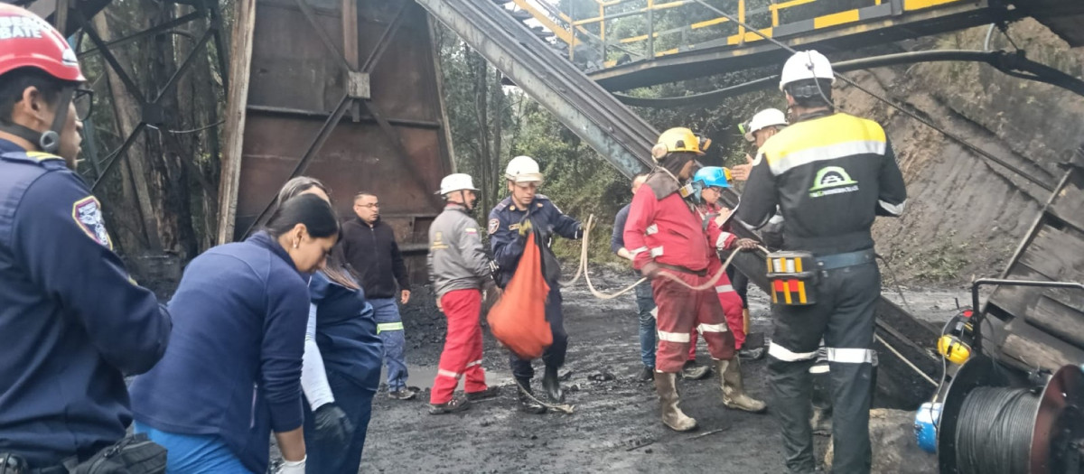 Imagen difundida por el Departamento de Bomberos de Cundinamarca