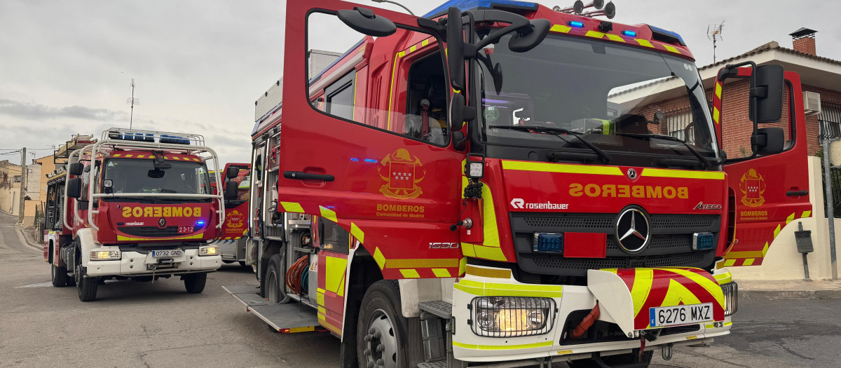 Una dotación de Bomberos de la Comunidad de Madrid