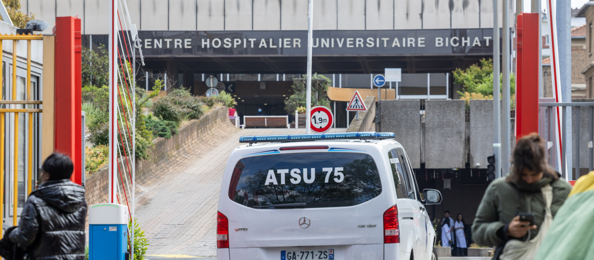 Exterior del hospital Bichat, situado en París