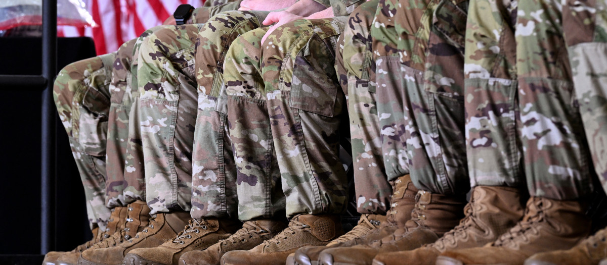 Soldados de la Guardia Nacional del Ejército de EE. UU.