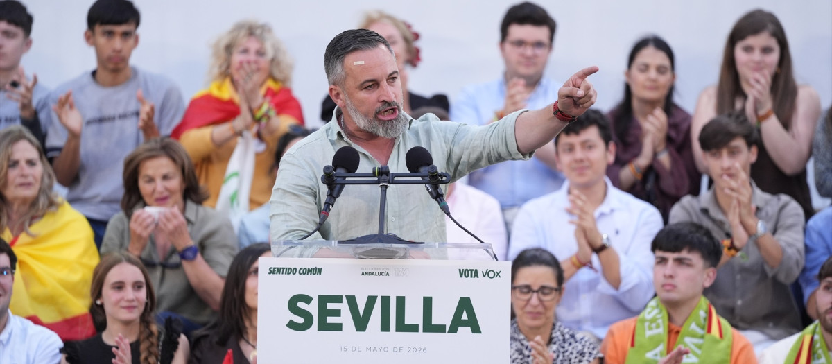 El presidente de Vox, Santiago Abascal