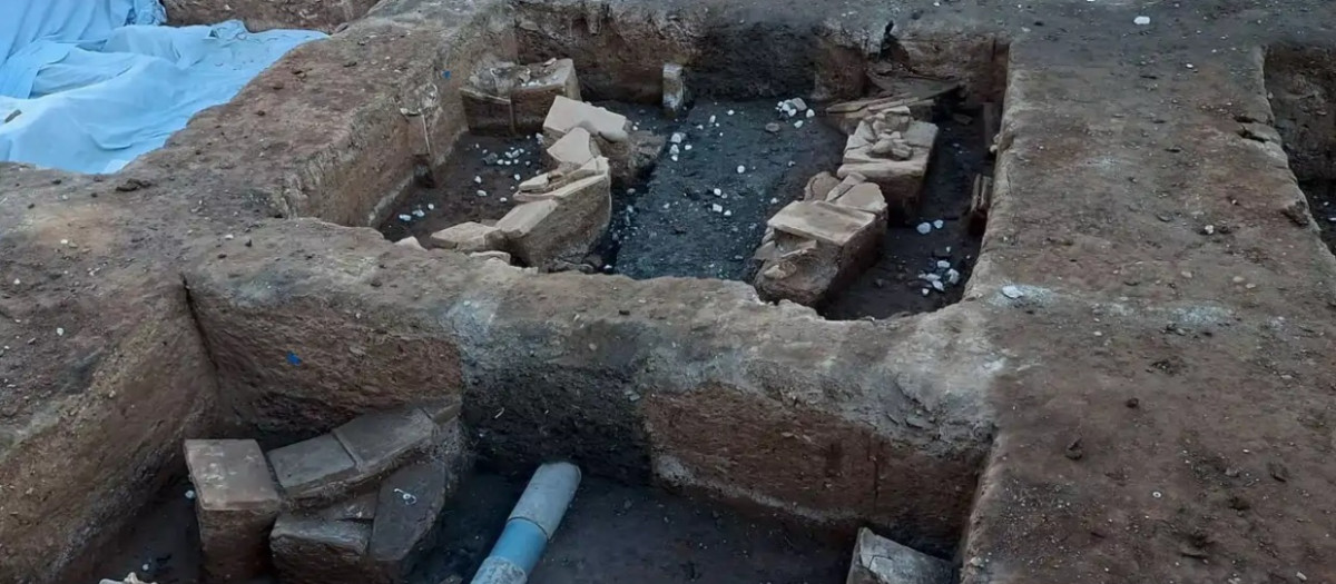 Tumbas romanas que se han descubierto al paso de las obras del Metro