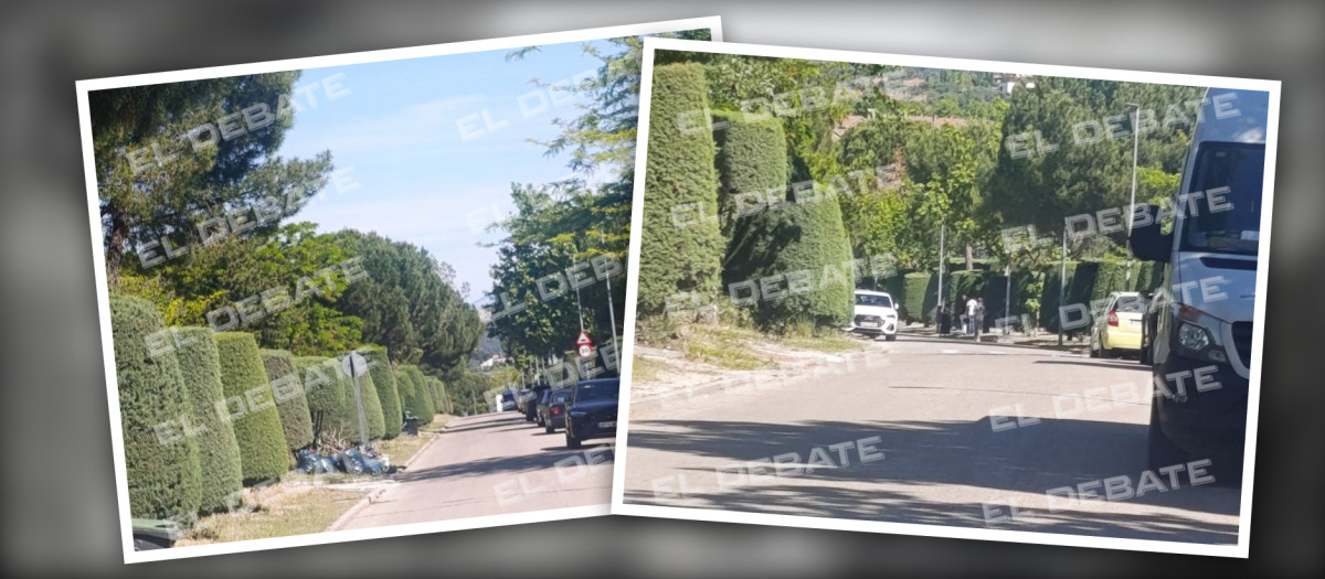 Alrededores de la casa de José Luis Rodríguez Zapatero en Las Rozas (Madrid)