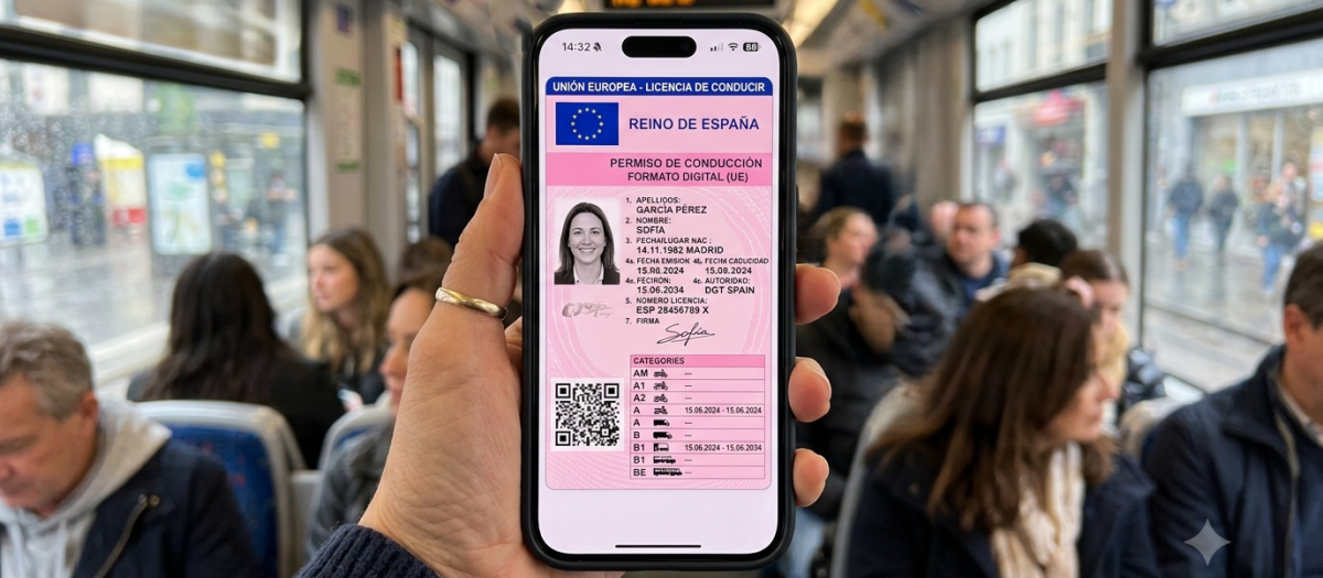 Imagen del nuevo permiso de conducir que estará disponible a finales de este año