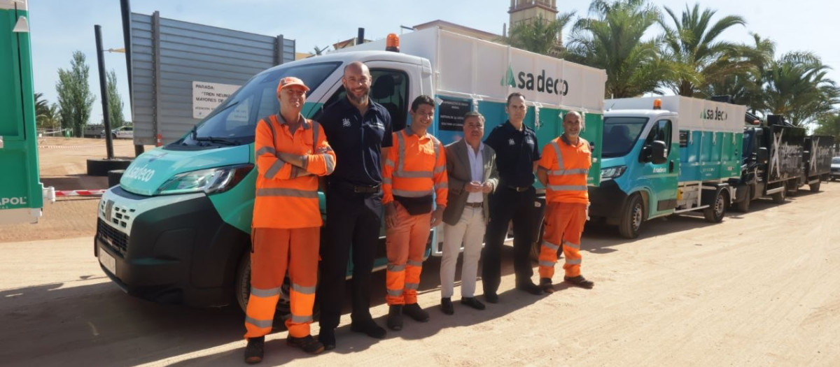 Nuevas furgonetas de Sadeco que se estrenan en la Feria de Córdoba