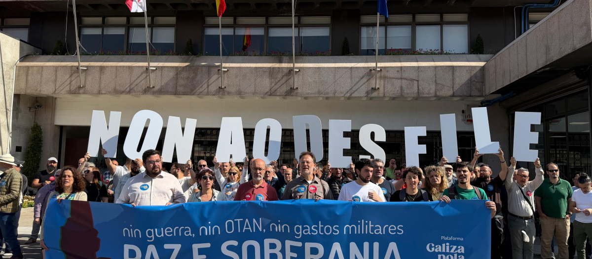 Imagen de la concentración de este jueves ante el Ayuntamiento de Vigo.

PEDRO DAVILA-EUROPA PRESS
21/5/2026