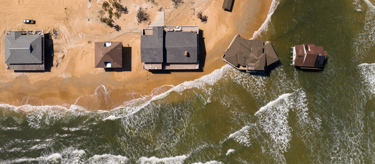 Vista con drones de casas en Summer Haven - Florida
Summer Haven is a small beach resort which began with cottages used by farmers. It consists of approximately 60 structures, mostly single family homes.