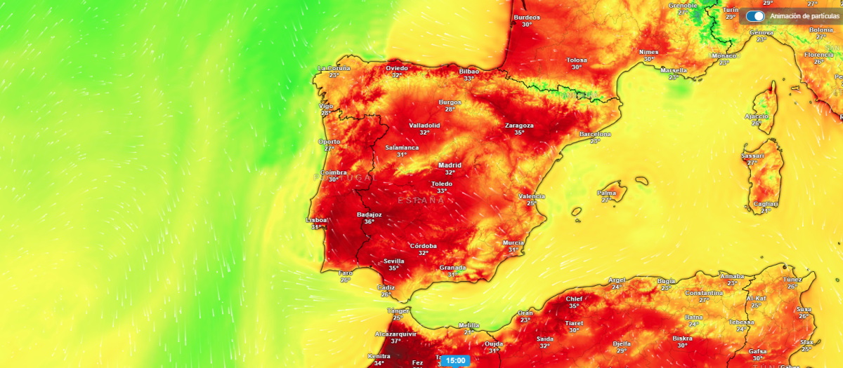Temperaturas máximas para este viernes