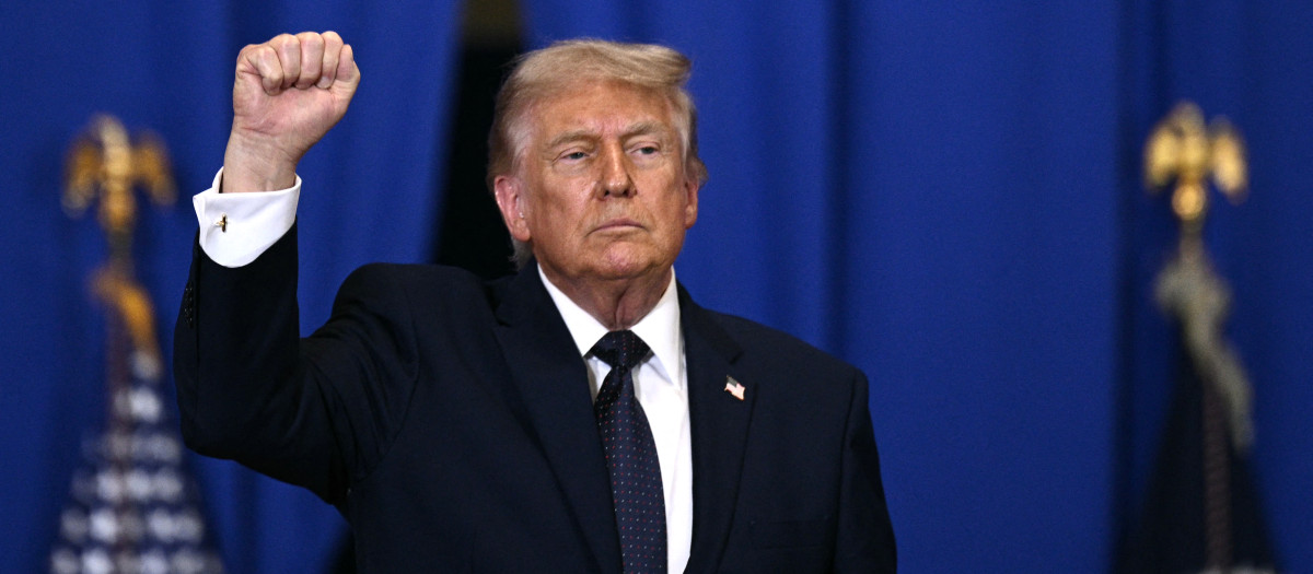 El presidente estadounidense Donald Trump, en Nueva York