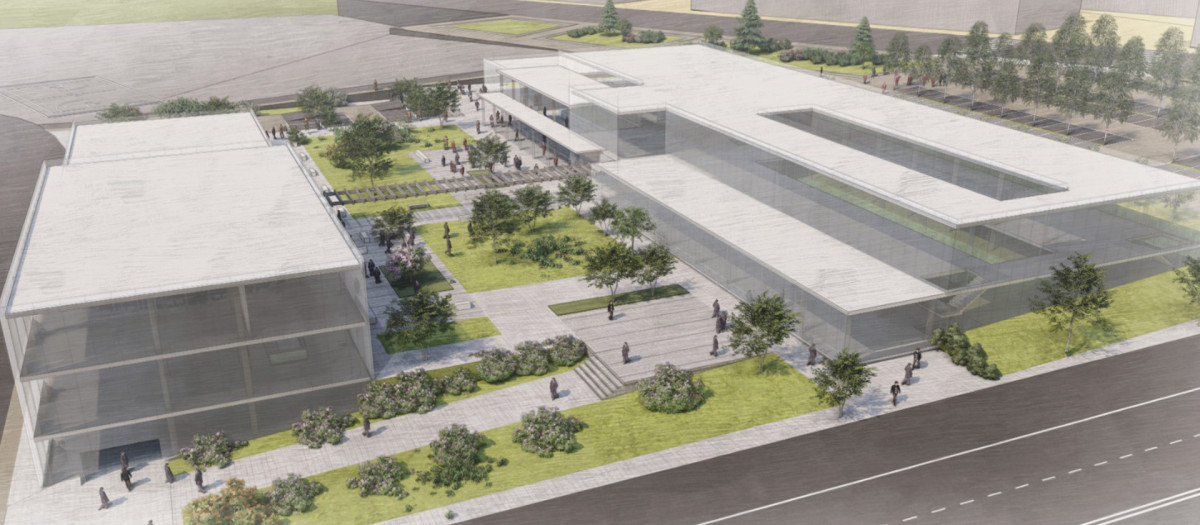 Maqueta de las nuevas instalaciones que utilizarán los alumnos del nuevo Grado de Veterinaria de la Universidad de Salamanca
