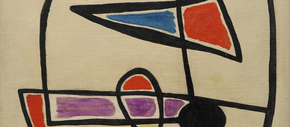 Banner de la exposición 'Compromiso con el arte. De Miró a Barceló'