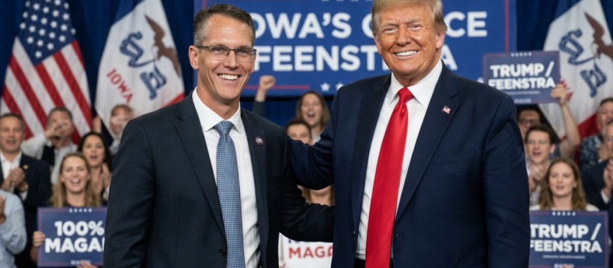 Randy Feenstra, líder republicano de Iowa apoyado por el presidente Donald Trump