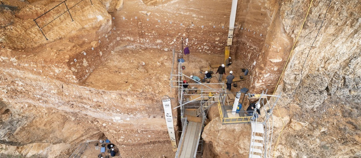 Yacimiento de La Gran Dolina, en Atapuerca