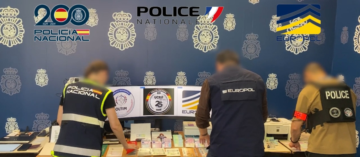 Imagen de la operación policial