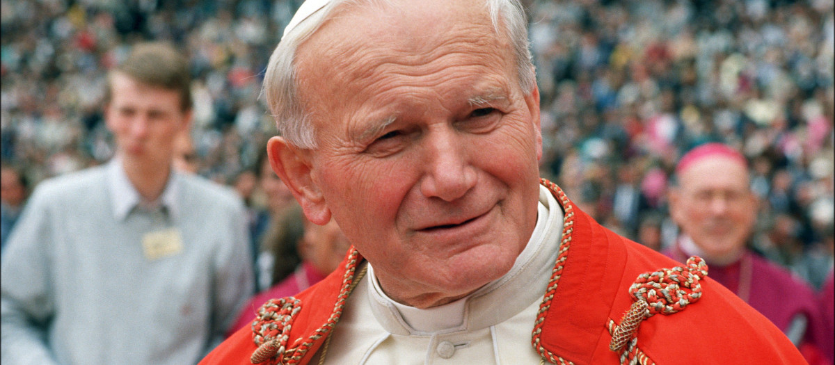 El Papa Juan Pablo II durante una visita a Alemania en 1986