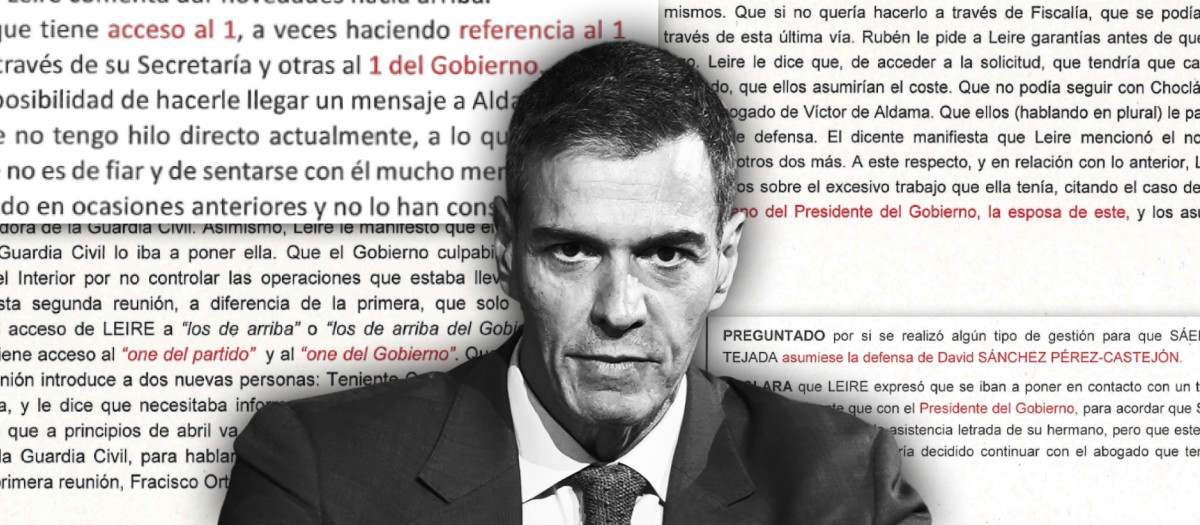 Pedro Sánchez y algunas alusiones al «One» en el sumario de las cloacas del PSOE