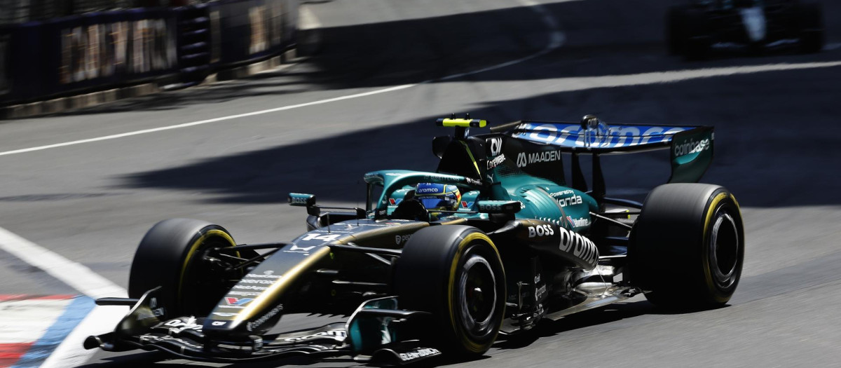 MONACO (Monaco), 07/06/2026.- Aston Martin driver Fernando Alonso of Spain competes in the Formula One Grand Prix of Monaco at the Circuit de Monaco racetrack in Monaco, 07 June 2026. (Fórmula Uno, España) EFE/EPA/SEBASTIEN NOGIER