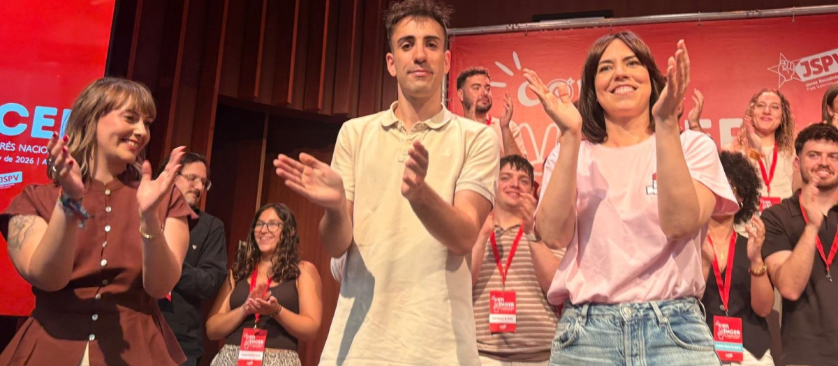 Imagen tomada este domingo de Diana Morant durante un acto del PSPV-PSOE