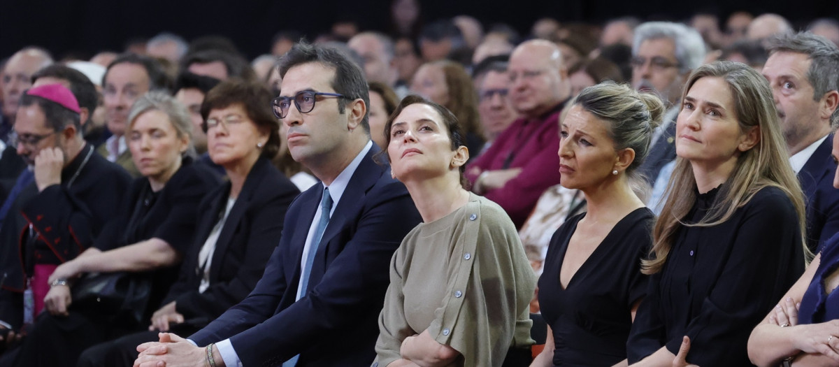 Cuerpo, Ayuso, Díaz y Aagesen, en el encuentro cultural del domingo con el Papa en Madrid