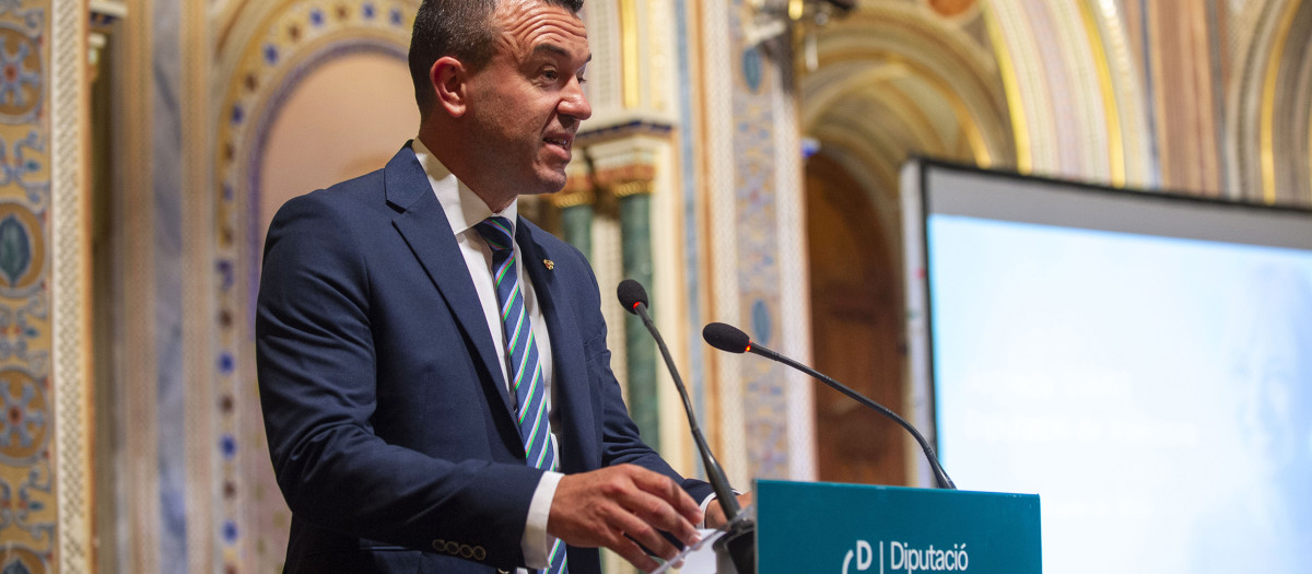 Imagen del presidente de la Diputación de Valencia, Vicent Mompó