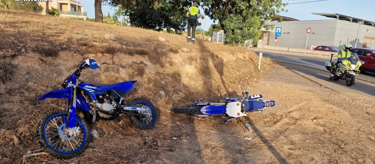 Motocicletas intervenidas por la guardia Civil