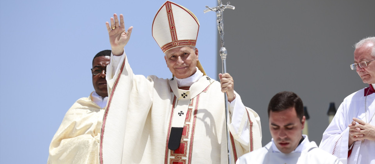 (Foto de ARCHIVO)
El Papa León XIV preside la celebración de la Santa Misa multitudinaria, a 12 de junio de 2026, en Santa Cruz de Tenerife, Islas Canarias (España)