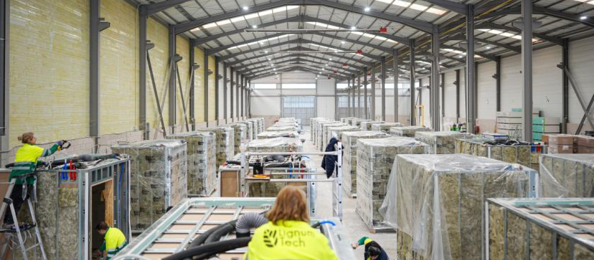 Trabajadores de la industria en Madrid