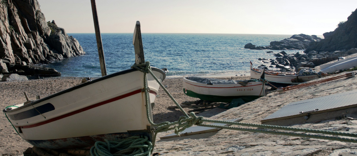 Barcas de pesca en Tossa de Mar, en la Costa Brava