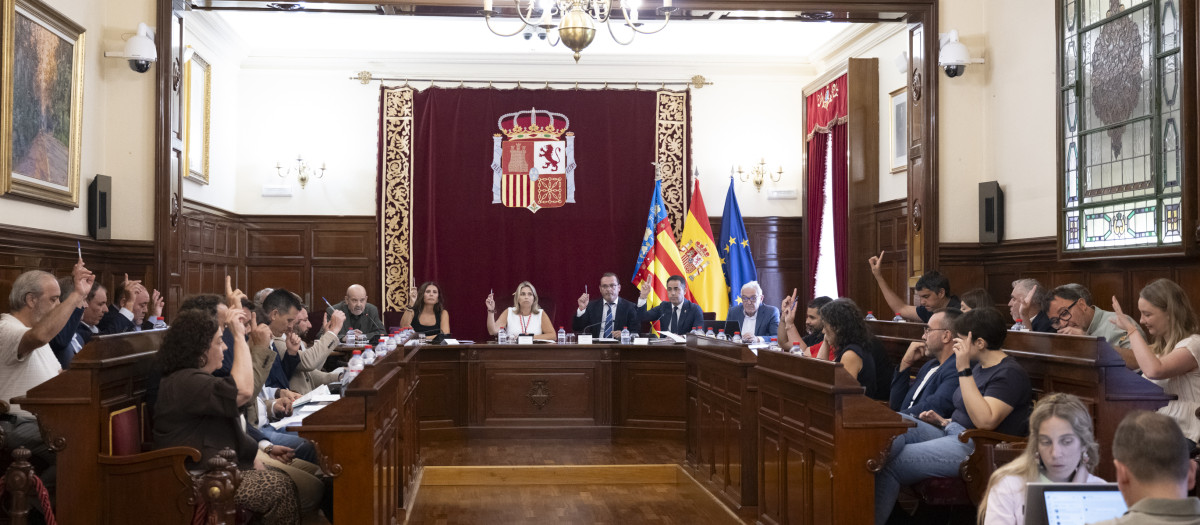 Imagen del pleno de junio de la Diputación de Castellón