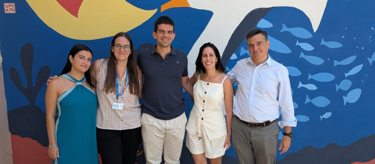 Imagen de la visita de Fundación Iberdrola al proyecto social Fundación Despierta Sonrisas en Alicante