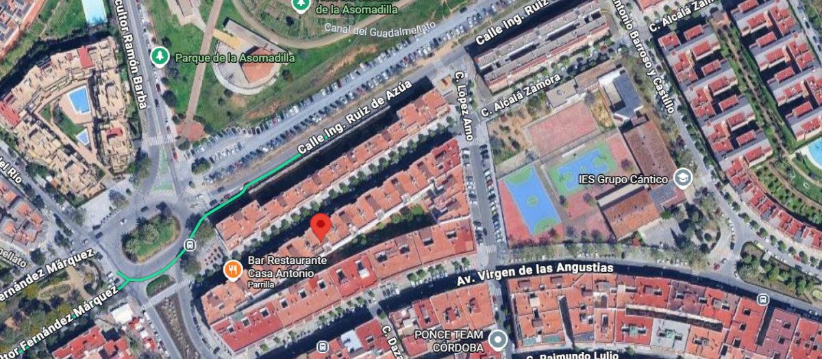 Mapa con Ingeniero Ruiz de Azúa