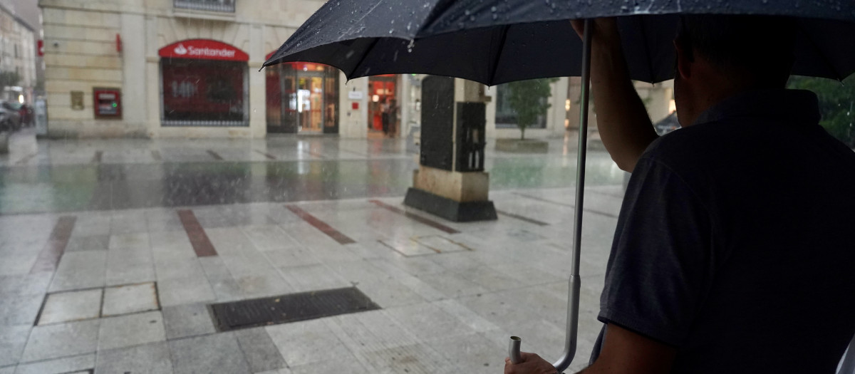 Tormenta en León, imagen de archivo