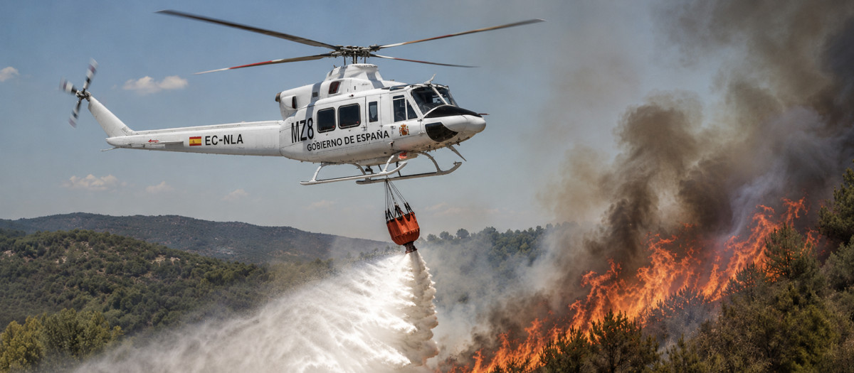 Helicóptero MIKE para la lucha contra incendios