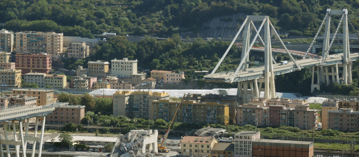 Derrumbe del puente Morandi