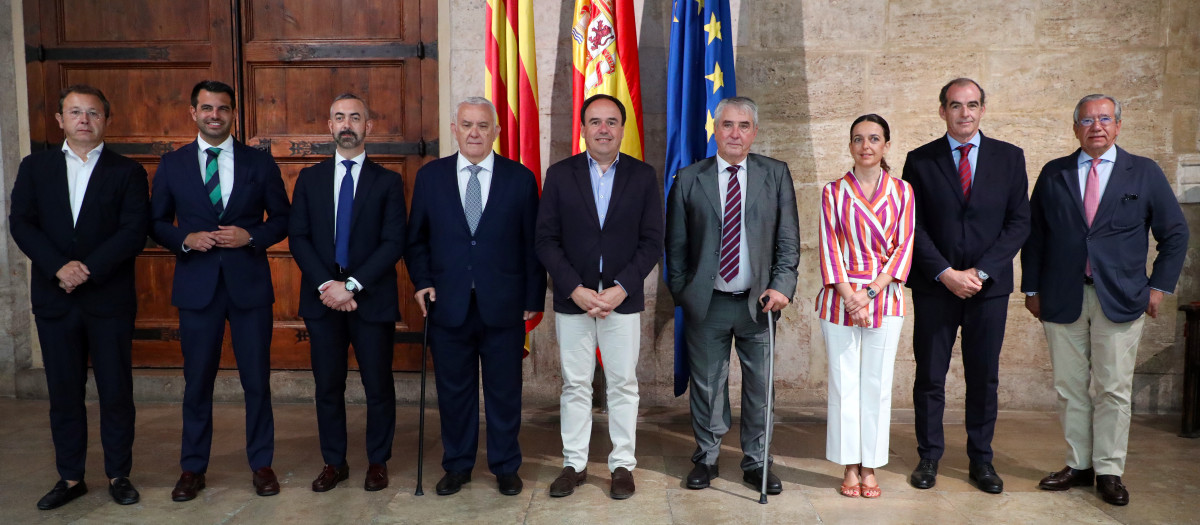 Imagen de la reunión celebrada este miércoles en el Palau de la Generalitat