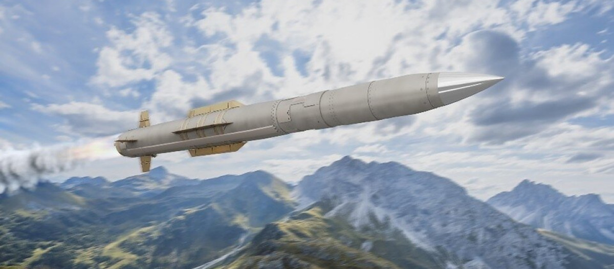 Recreación del nuevo interceptor  PAC-3 Adapted Capability Effector (PAC-3 ACE)