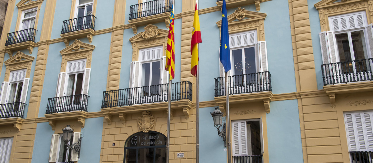 Imagen de la fachada de la Diputación de Valencia