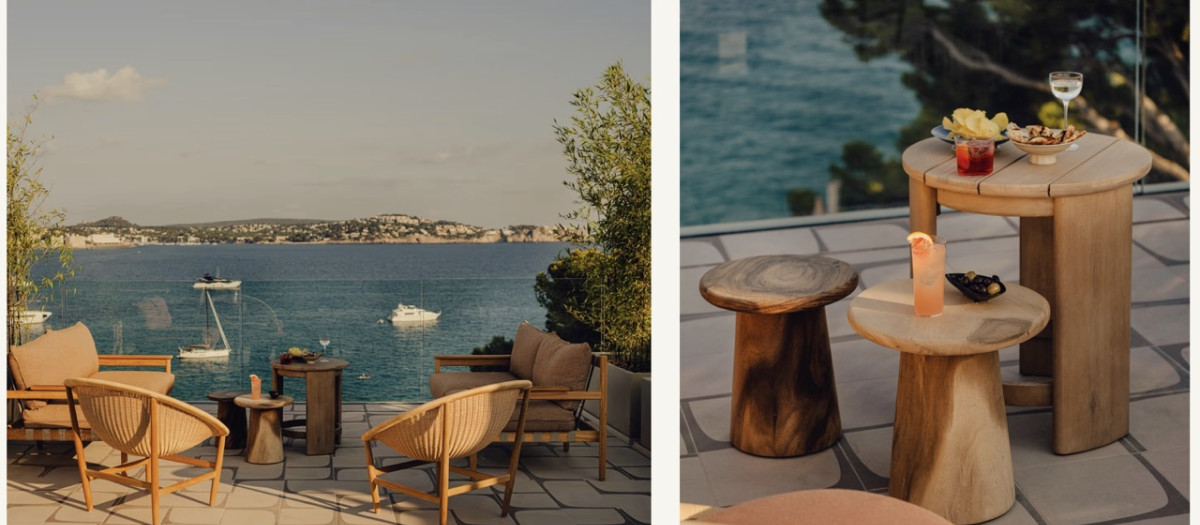 Terraza de Aethos Mallorca en su exclusivo hotel