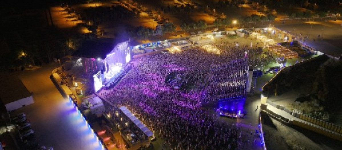 Vista aérea de Córdoba Live, en el recinto de El Arenal