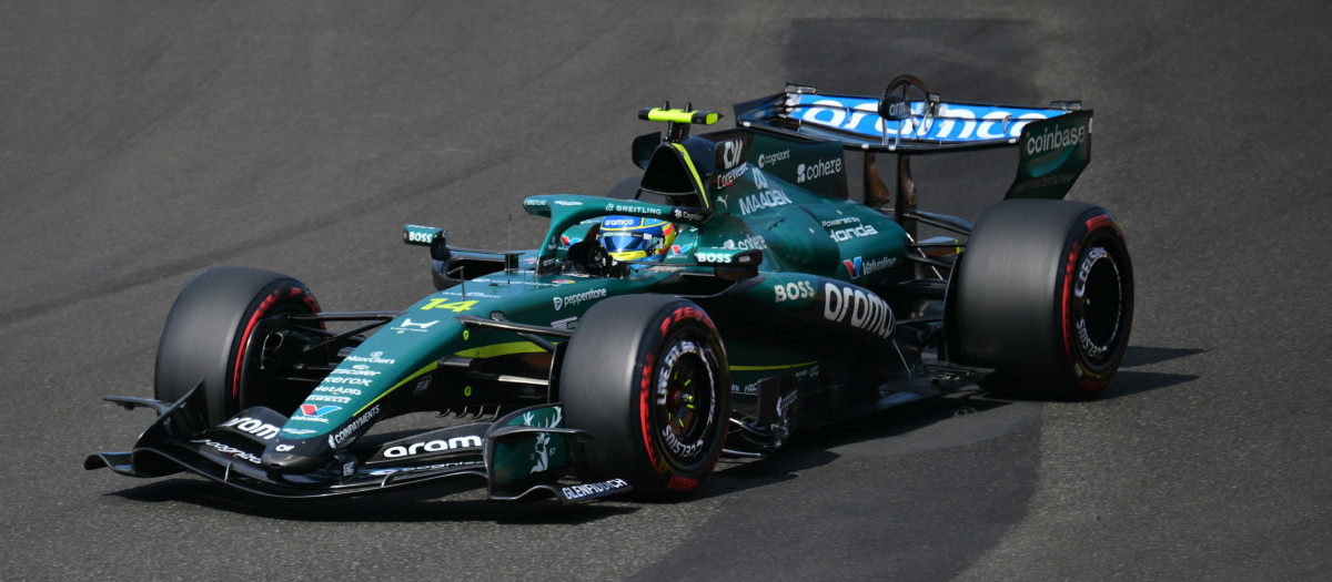Aston Martin's Spanish driver Fernando Alonso competes during the qualifying session at the Hungaroring racetrack in Mogyorod near Budapest, Hungary, on July 25, 2026 ahead of the Formula One Hungarian Grand Prix. (Photo by Andrej ISAKOVIC / AFP)