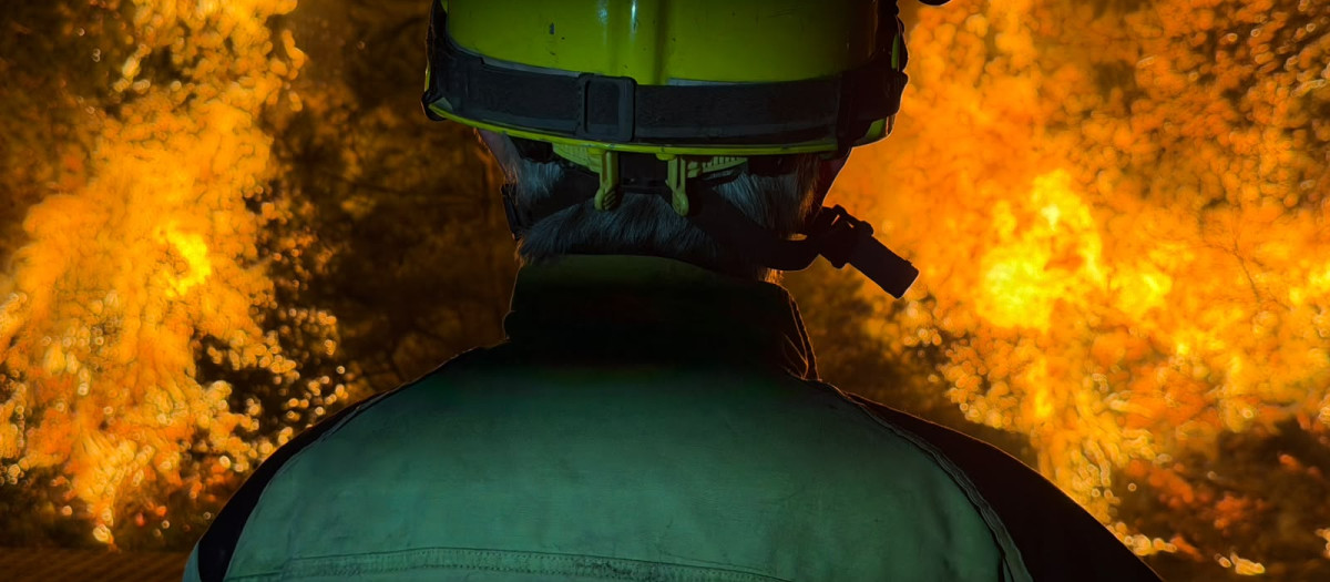 Imagen del incendio forestal de La Vall d'Uixó