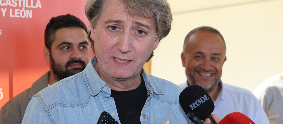 El secretario general del PSOE de Castilla y León, Carlos Martínez