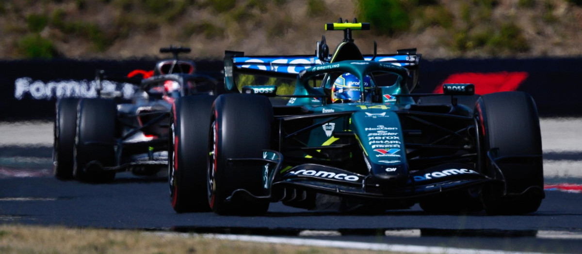 Mogyorod (Hungary), 26/07/2026.- Aston Martin driver Fernando Alonso of Spain in action during the Formula One Hungarian Grand Prix at the Hungaroring circuit in Mogyorod, Hungary, 26 July 2026. (Fórmula Uno, Hungría, España) EFE/EPA/Boglarka Bodnar HUNGARY OUT
