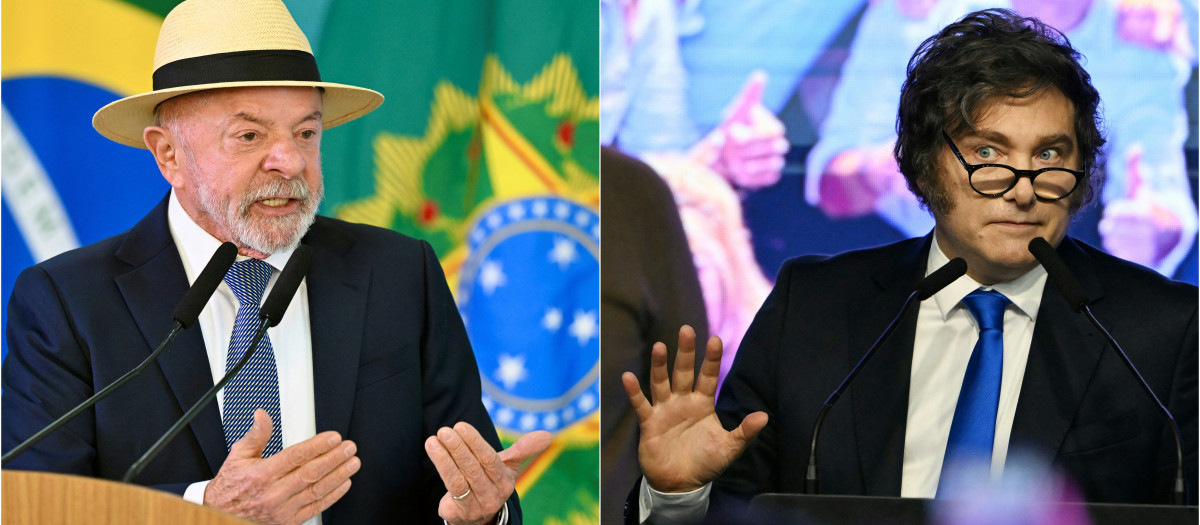 Lula da Silva y Javier Milei