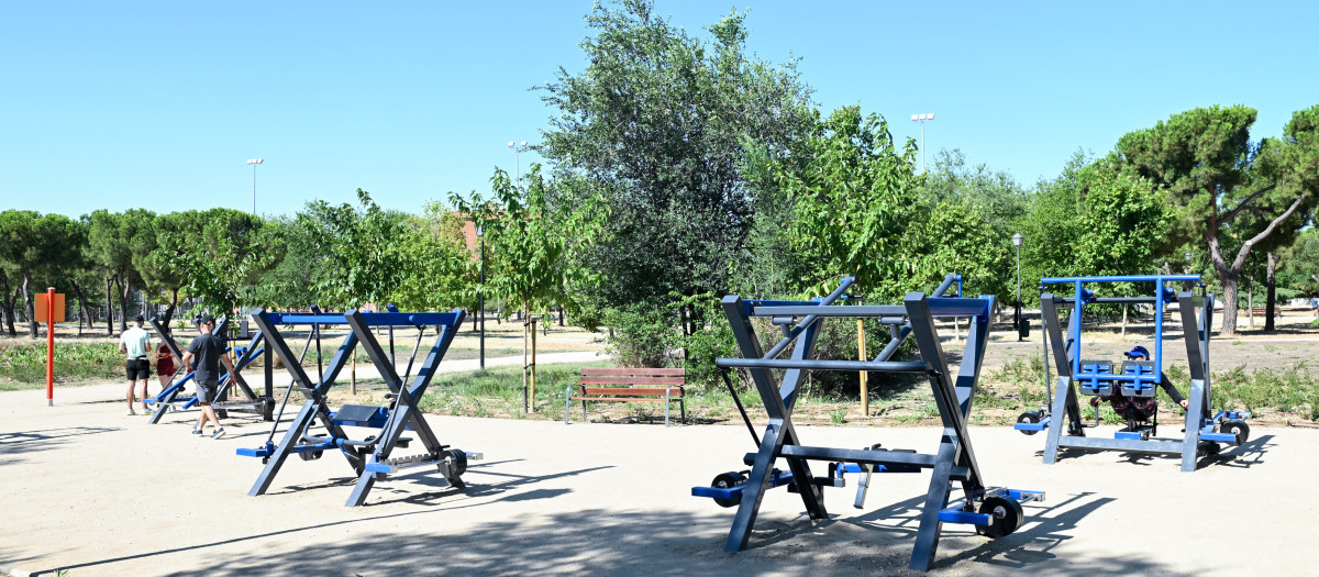Zona de deportes del parque de Las Cruces