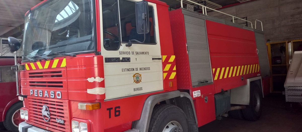 Un camión de Bomberos del Ayuntamiento de Burgos