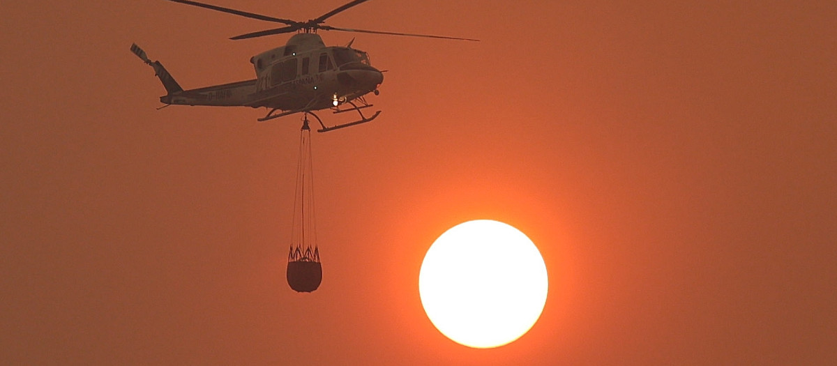 Incendio forestal en Santa María del Tiétar (Ávila)