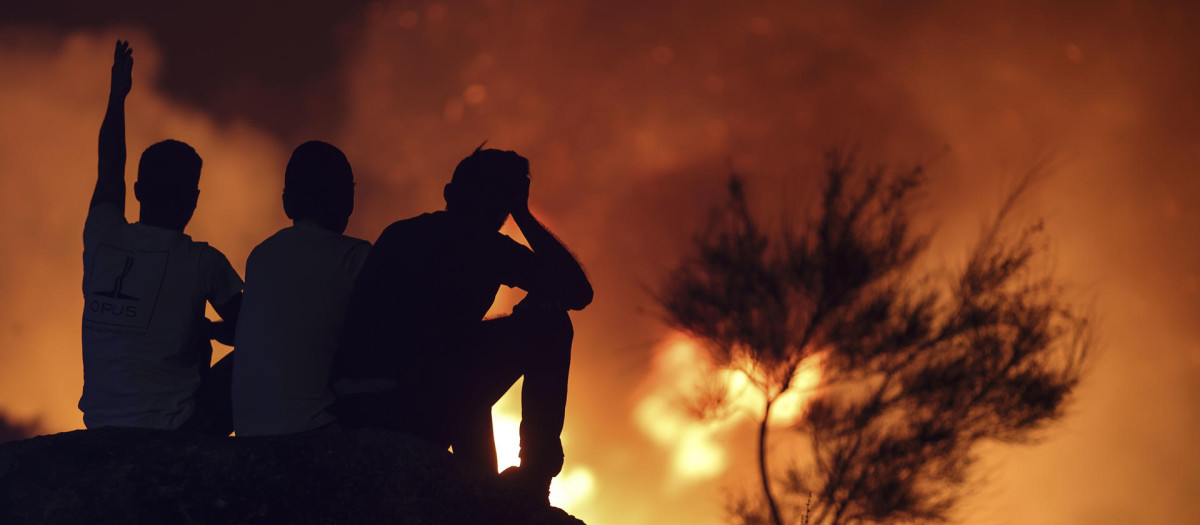 Incendio forestal en Vila Verde, Braga (Portugal)