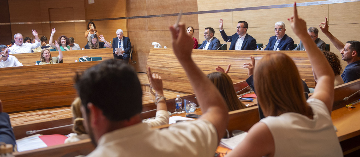 Imagen del pleno de la Diputación de Valencia